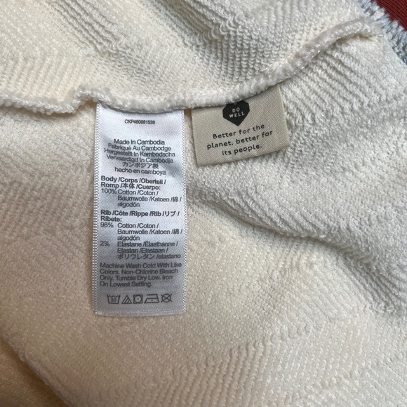 NWT Madewell Puff-Sleeve Sweatshirt Tee - Picture 7 of 11